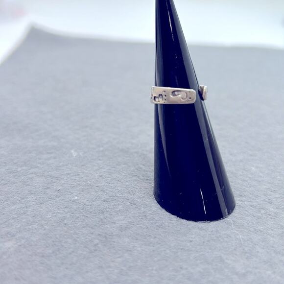 925 Thailand Sterling Silver Footprints Toe Ring Adjustable Size - Picture 5 of 12